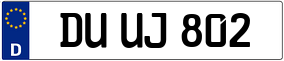 Trailer License Plate